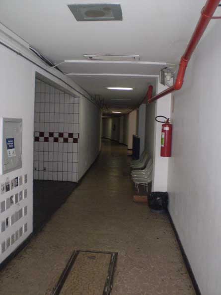 A corridor at the Mineirao