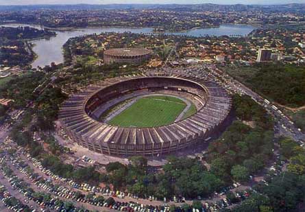 Mineirao Stadium from the air