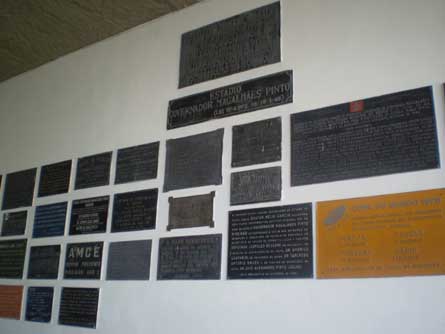 Plaques at Mineirao