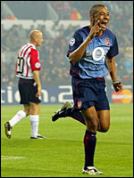 Gilberto After His Champions League Record Goal