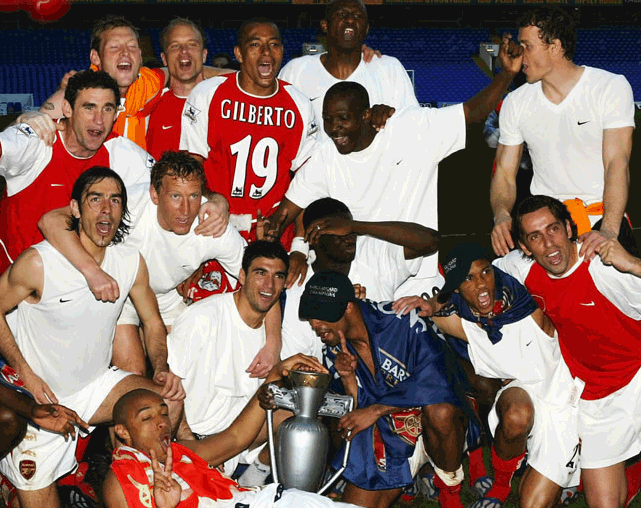 Gilberto Celebrates At Spurs