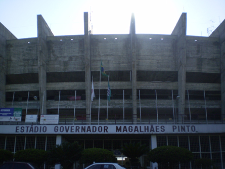 The front of Atletico Mineiro's stadium