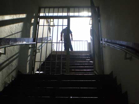 Stairs up to Mineirao pitch