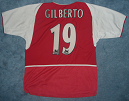 Gilberto Home Shirt from 2003/2004 Season