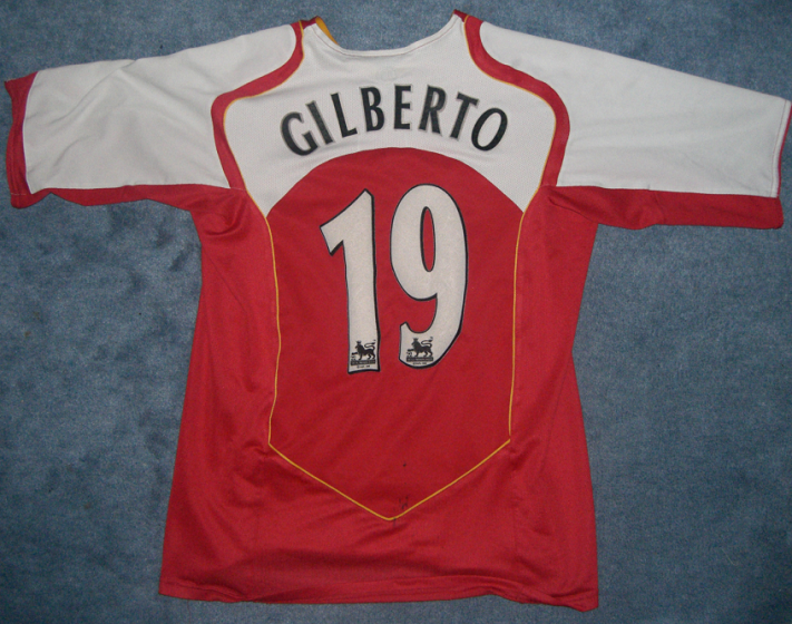 Gilberto Home Shirt from 2004/2005 Season