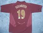 Gilberto Home Shirt from final season at Highbury - 2005/2006
